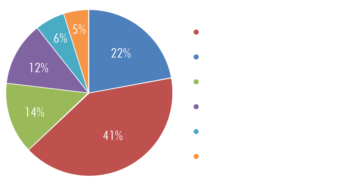 pie graph of allocatio of grants ad operations