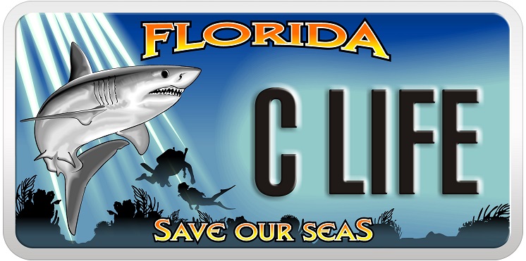 photo of save our seas specialty license plate