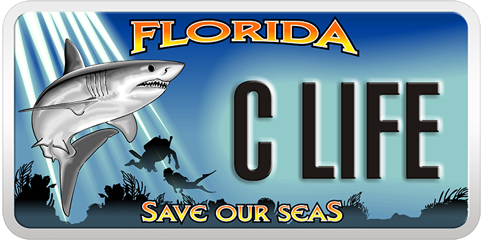 photo of save our seas specialty license plate